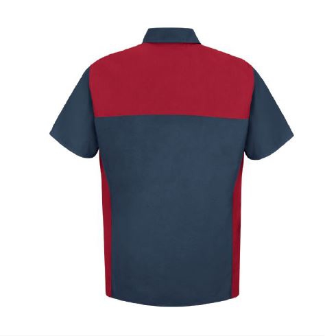 CAMISA RED KAP POLIESTERALGODÓN GRISROJO DE TRIPULACION DE POLIESTER 65% ALGODÓN 35% TM  image number null