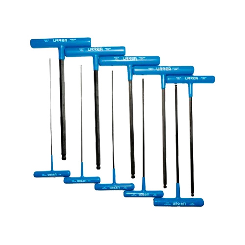 JUEGO DE 10 LLAVES URREA 4965LBGPM EN HEXAGONALES  PULG. T PULG.  ERGONOMICA PUNTA DE BOLA DE 9 IN  image number null