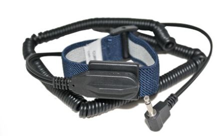 PULSERA DUAL ESTATEC ANTIESTATICA DE POLIESTER ELASTICO Y FIBRA CONDUCTORA AZUL CCONECTOR DE 6 FT UNITALLA  image number null