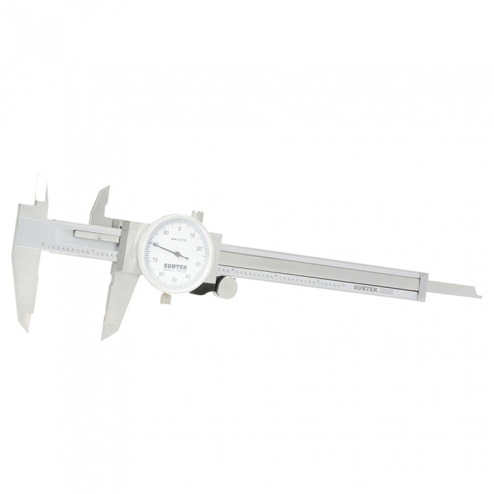 CALIBRADOR SURTEK 122202 PIE DE REY DE CARATULA 06 IN  image number null