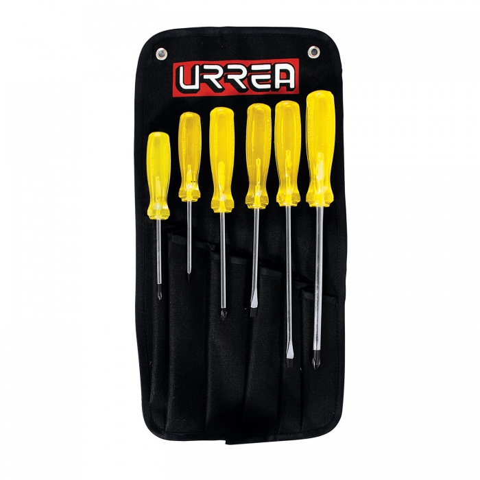 JUEGO URREA 9600G DE 6 DESTORNILLADORES ÁMBAR COMBINADO  image number null