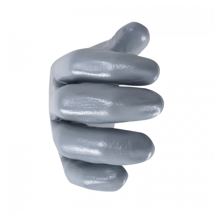 GUANTE MCR ULTRATECH DE NYLON CRECUBRIMIENTO TOTAL DE NITRILO GRIS CAL 15 TL  image number null
