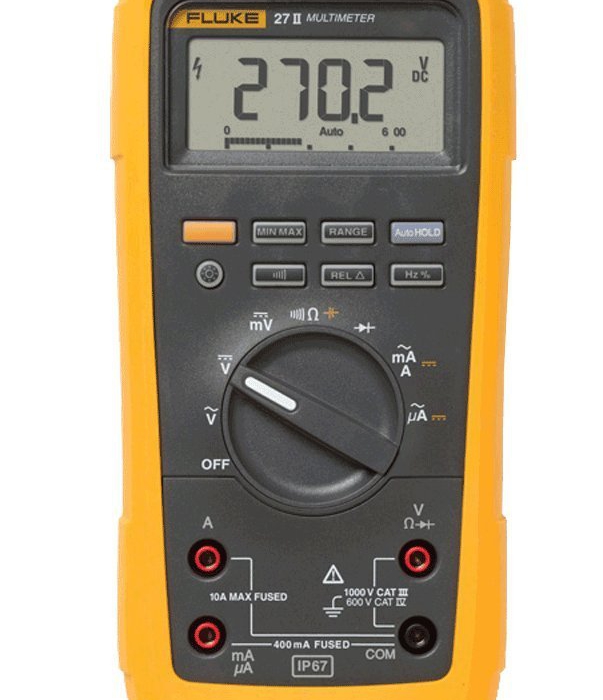 MULTIMETRO DIGITAL FLUKE27II MEDICIONES DE HASTA 1000 V DE CA Y CC  image number null