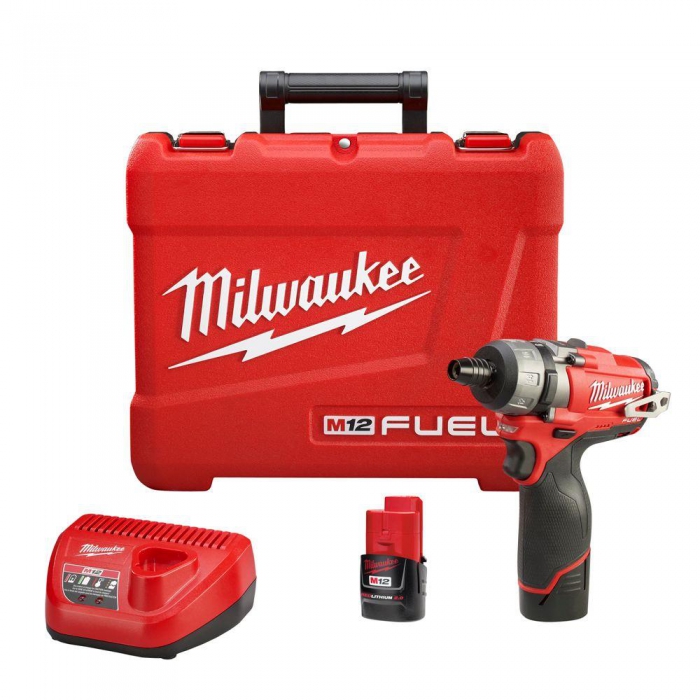 KIT DE DESTORNILLADOR MILWAUKEE 240222 COMPACTO M12 045001700 RPM 325 LBSIN  image number null
