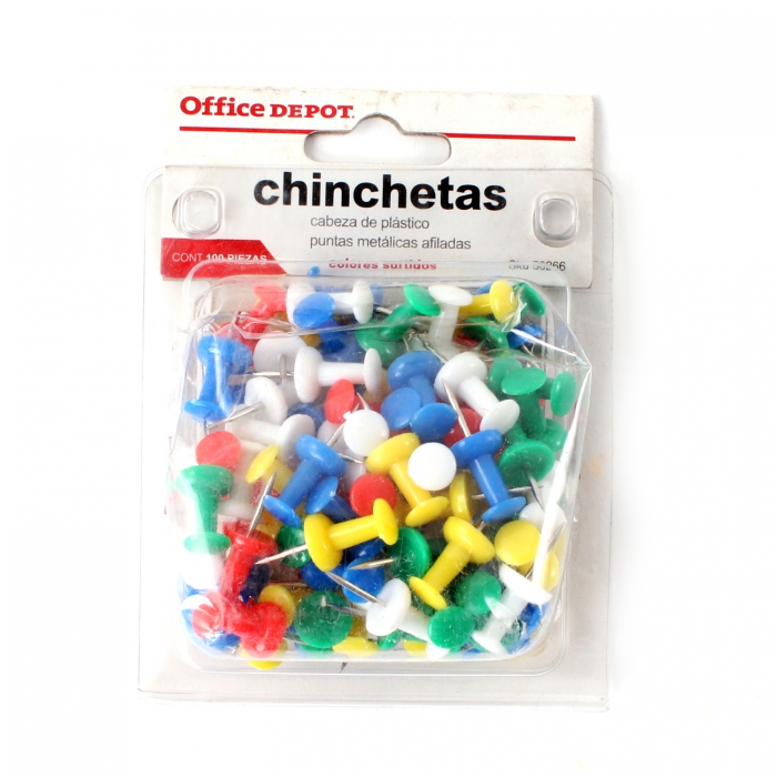 CHINCHETAS ACCO P1167 COLORES 100 PIEZAS BLISTER  image number null