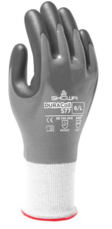 Guante Showa 577 Nitrilo Espumado sobre Recubrimiento de Nitrilo Completamente Sumergido TM  image number null