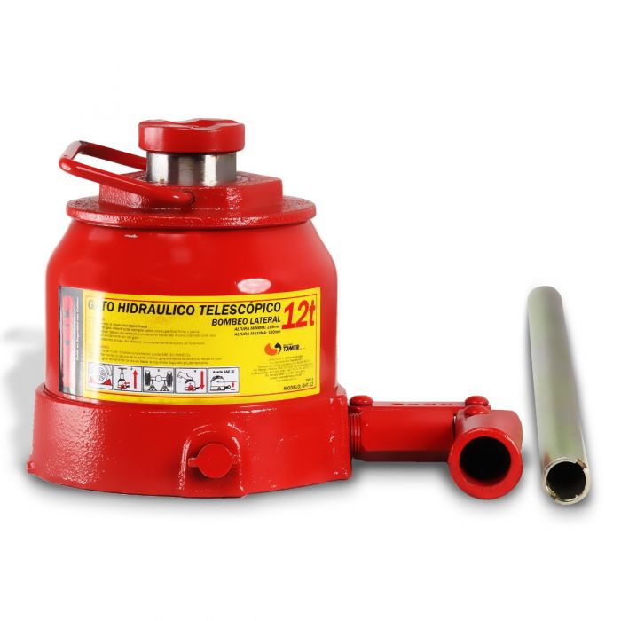 GATO MIKELS GHT12 HIDRAULICO TELESCOPICO DE BOTELLA 12 T BOMBEO LATERAL  image number null