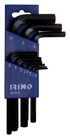 Juego Irimo 469H de 9 Llave Tipo Allen Pavonada Mm Soporte con 9piezas 1510 Mm  image number null