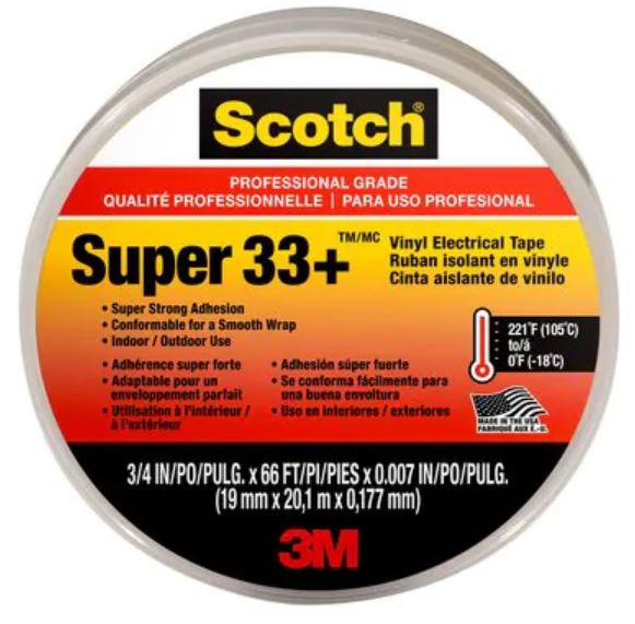 CINTA ELECTRICA SUPER 33 18 MM X 20 M  image number null