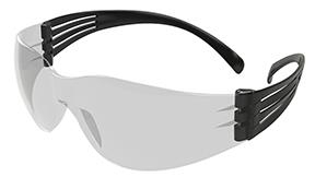 LENTE 3M SECUREFIT 107 MICA POLICARBONATO INOUT RECUBRIMIENTO ANTIEMPA&Ntilde;OANTIRAYADURAS PATILLAS NEGRAS  image number null