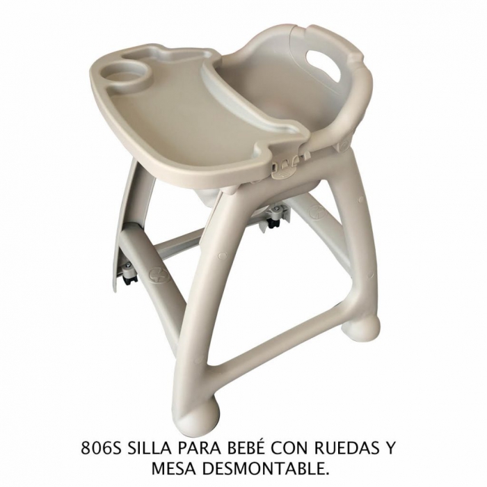 SILLA SABLON 806S PARA BEBE CON RUEDAS GRIS  image number null