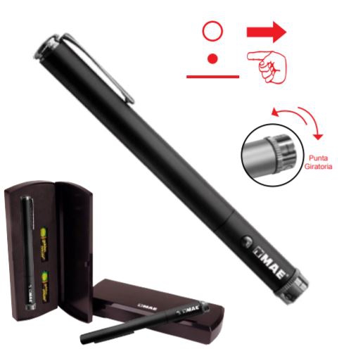 INDICADOR MAE ILN20 LASER CON PUNTA GIRARORIA COLOR NEGRO 5 PROYECCIONES  image number null