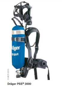 EQUIPO DE RESPIRACION AUTONOMA DRAGER PSS 3000 BASICO PAMBIENTES TOXICOS O IDLH A 4500 PSI 60 MIN CCERTIFICACION NIOSH  image number null