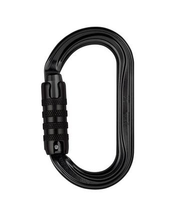 MOSQUETON PETZL OK DE ALUMINIO NEGRO C BLOQUEO AUTOMATICO TRIACTLOCK 25 KN  image number null