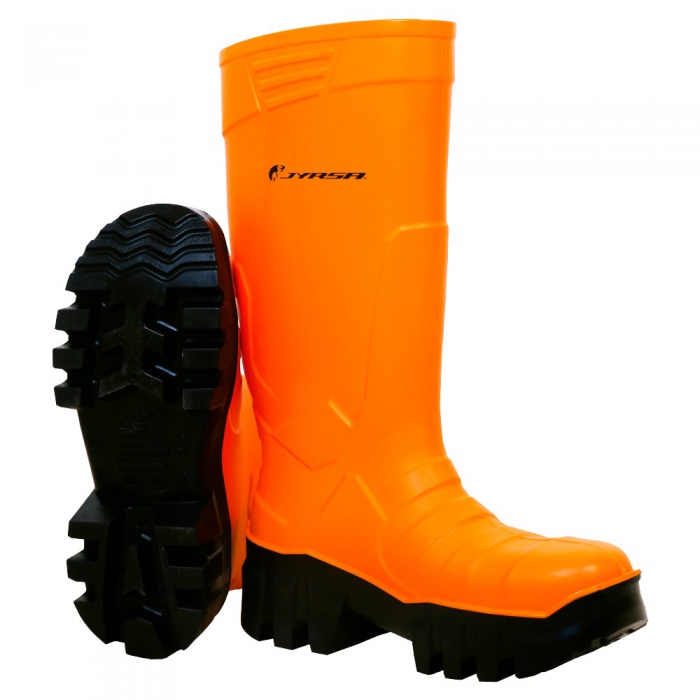 BOTA JYRSA JYR600ANHV28 DE POLIURETANO NARANJA PBAJAS TEMPERATURAS CPUNTERA Y PLANTILLA DE ACERO T28  image number null