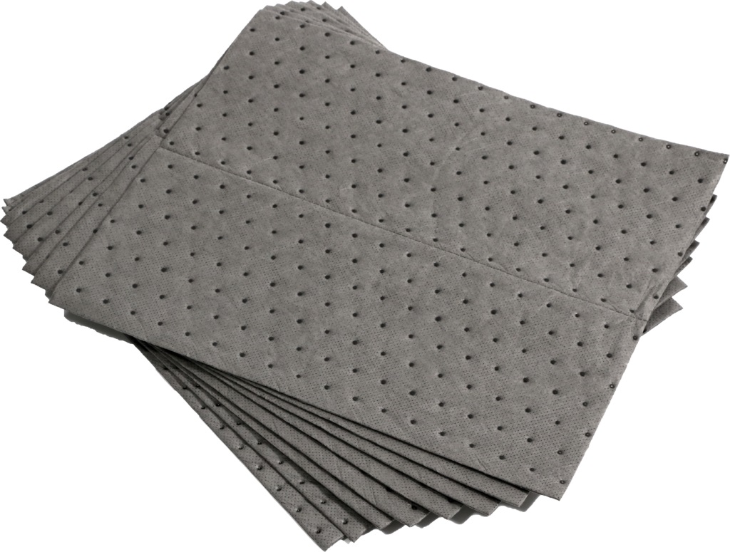 Almohadilla Absorbente Specfit de Polipropileno Perforado Universal de 15 In X 19 In (38.1 Cm X 48.6 Cm) Caja C100 Pzas  image number null