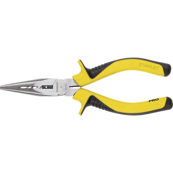 PINZA STANLEY 84053LA PRO DE PUNTA LARGA CON SUPERFICIE PELA CABLE 6 IN LARGO 152  image number null