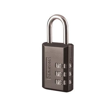 CANDADO MASTER LOCK DE COMBINACION DE ACERO NEGRO DE 1316IN (30 MM) DE ANCHO  image number null
