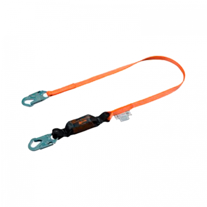 LINEA DE VIDA MILLER TITAN SENCILLO NARANJA 6 FT C/ABSORBEDOR DE IMPACTO GANCHO REBAR GRANDE  image number null