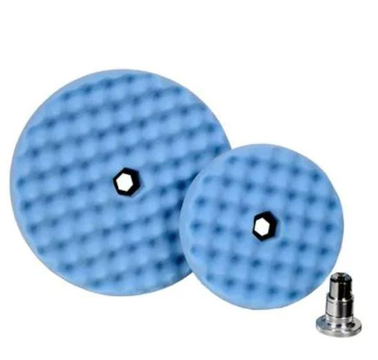 BORLA DE ESPONJA AZUL DOBLE CARA 8IN  image number null