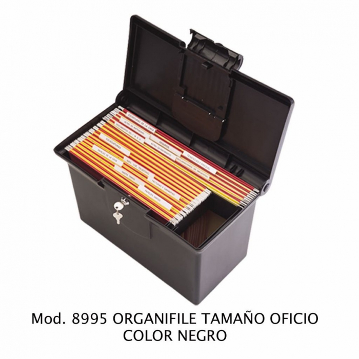 ARCHIVERO SABLON 8985 TCAR CCERRADURA PRIVACIDAD NEGRO  image number null