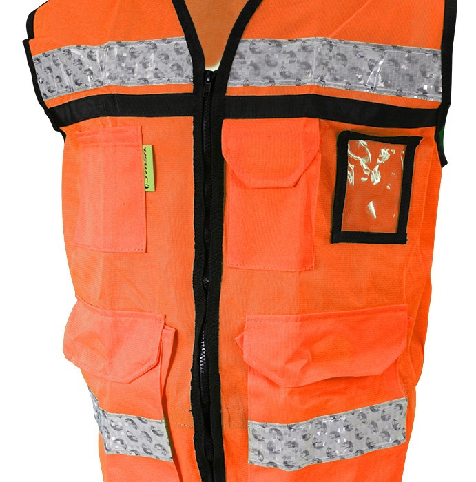CHALECO JYRSA SR2090ANCRGD NARANJA CERRADO TIPO RESCATISTA DE ALTA VISIBILIDAD TL  image number null