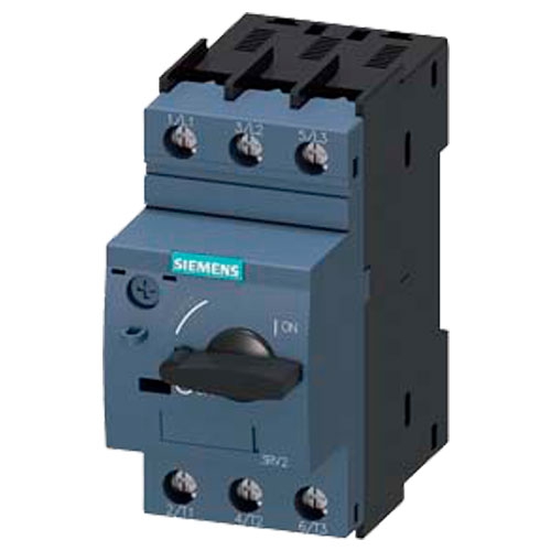 INTERRUPTOR AUTOMATICO SIEMENS 3RV20214NA10 TAMAÑO S0 PARA PROTECCION DE MOTORES CLASE 10 DISPARADOR POR SOBRECARGA CON RETARDO SEGUN INTENSIDAD 23...28 A DISPARADOR DE CORTOCIRCUITO 364 A BORNE DE TORNILLO PODER DE CORTE ESTANDAR  image number null