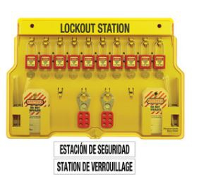 ESTACION MASTER LOCK DE BLOQUEO CANDADOS ETIQUETAS Y HASP 420  image number null