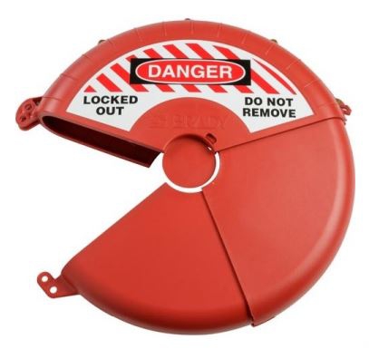 Dispositivo de Bloqueo Brady de Plastico Abs Rojo PValvula de Compuerta de 13 In a 18 In  image number null