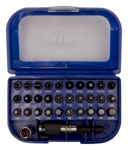 Juego Irimo 475321 32 de Puntas de 14in con Adaptador Dado y Portapuntas  image number null