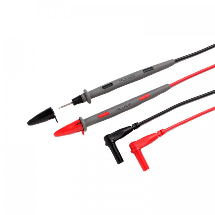 JUEGO DE CABLES DE PRUEBA FLUKE TL71 DE ALTA PRECISION DE SILICON ROJONEGRO DE 1.000 V  image number null