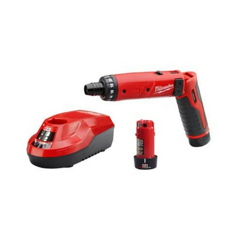 ATORNILLADOR MILWAUKEE 210122 DE 200600 RPM HEXAGONAL 14 IN C2 BATERIAS Y CARGADOR  image number null