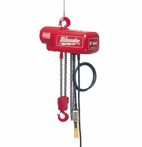 POLIPASTO MILWAUKEE 9566 ELECTRICO 1 TONELADAS 10 PIES 230460V  image number null