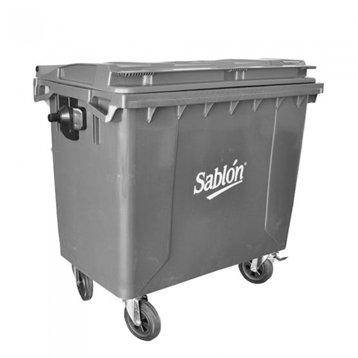 CONTENEDOR SABLON 8624GR CUERPO GRIS CON TAPA SIN PEDAL DE 660 L  image number null