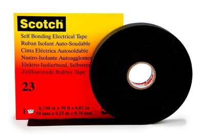 Cinta Aislante 3m Scotch 23 Ht002001275 de Hule Autofusionable de 38 Mm X 9.1 M  image number null