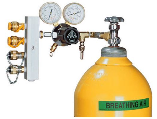 Manifold Air Systems con Regulador de 4 Salidas de Aluminio 4000 Psi  image number null