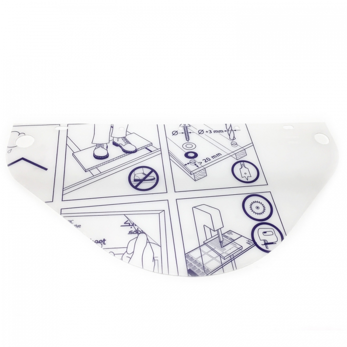 Visor Claro Policarb 9 34 pulg. X 18 14 pulg.   image number null