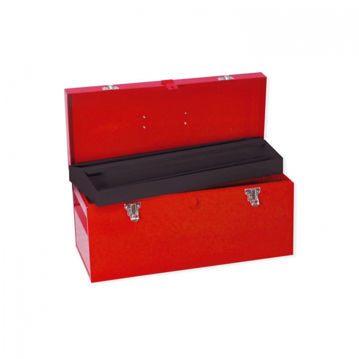CAJA PORTAHERRAMIENTAS URREA D6 DE LAMINA CAL 24 ROJO DE 20 1/16 IN C/COMPARTIMIENTO MOVIL  image number null