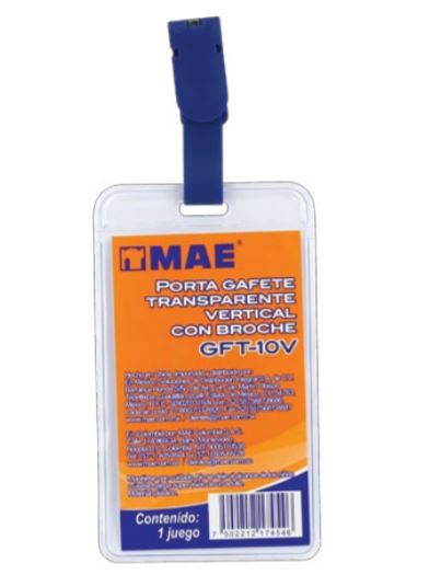 GAFETE MAE GFT10V TRANSPARENTE VERTICAL SET CON 50 PZAS  image number null