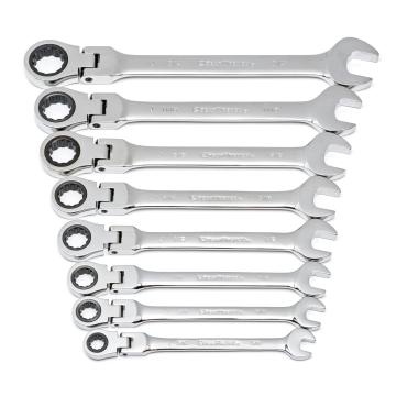 JUEGO GEARWRENCH 9701 DE LLAVES COMBINADAS CON MATRACA FLEXIBLE SAE  image number null