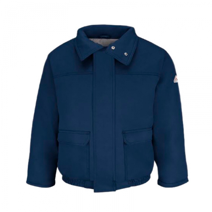 CHAMARRA BULWARK P ARCO ELECTRICO DE ALGODON NYLON AZUL MARINO ATPV 34 CAL CM2 T M