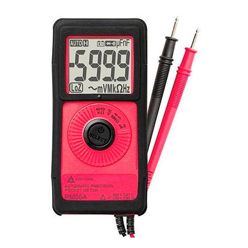 MULTIMETRO DIGITAL AMPROBE PM55A DE BOLSILLO CON DETECCIÓN DE VOLTAJE SIN CONTACTO  image number null