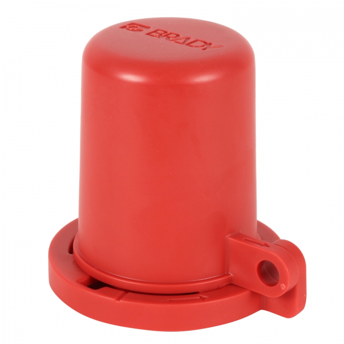 BLOQUEO BRADY DE POLIPROPILENO PVALVULAS MACHO ROJO HASTA 1516 IN DE DIAMETRO  image number null