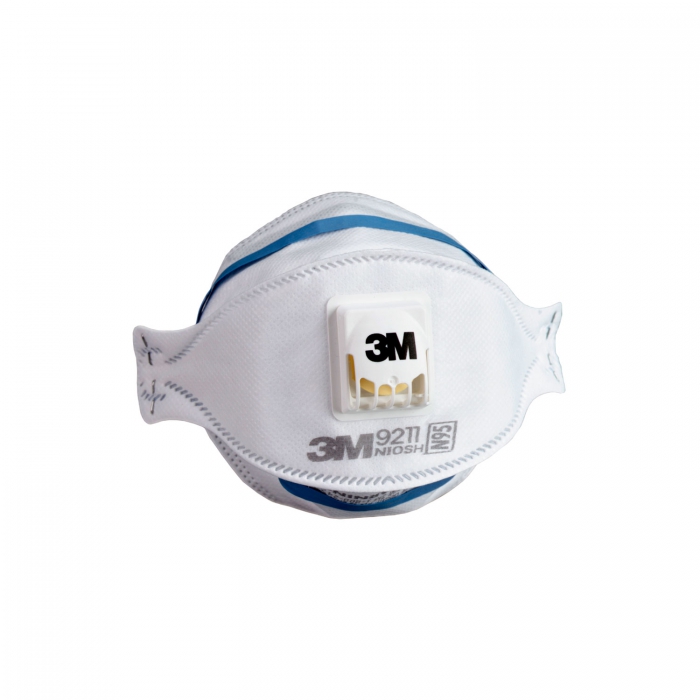 Respirador 3m Aura N95 Desechable 3 Paneles PPolvos Humos y Neblinas sin Aceite CValvula de Exhalacion Cool Flow  image number null
