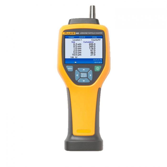 CONTADOR DE PARTICULAS FLUKE 985 SEIS CANALES Y RANGO DE TAMAÑO DE PARTÍCULA DE 0.3  10.0 µM  image number null