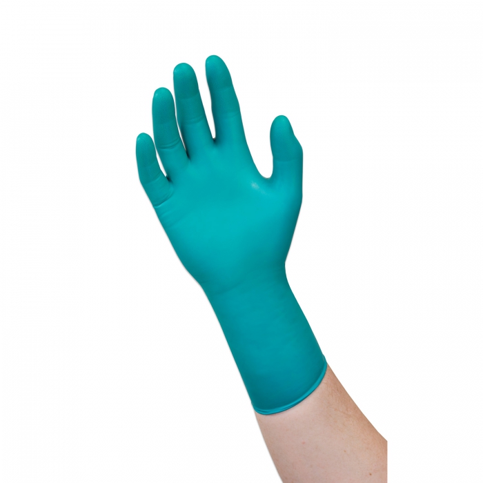Guante Ansell Microflex de NitriloNeopreno Azul Verde Ambidiestro sin Polvo de 7.8 Ml de Espesor Puño de 11.6 In de Largo TL  image number null