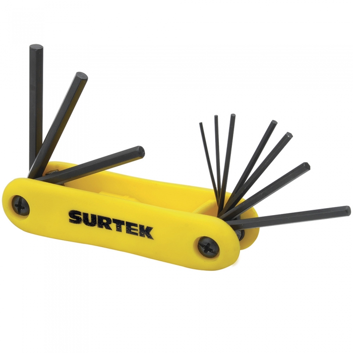 JUEGO SURTEK ALLFNP10M DE 7IN LLAVES HEXAGONALES METRICAS TIPO NAVAJA  image number null