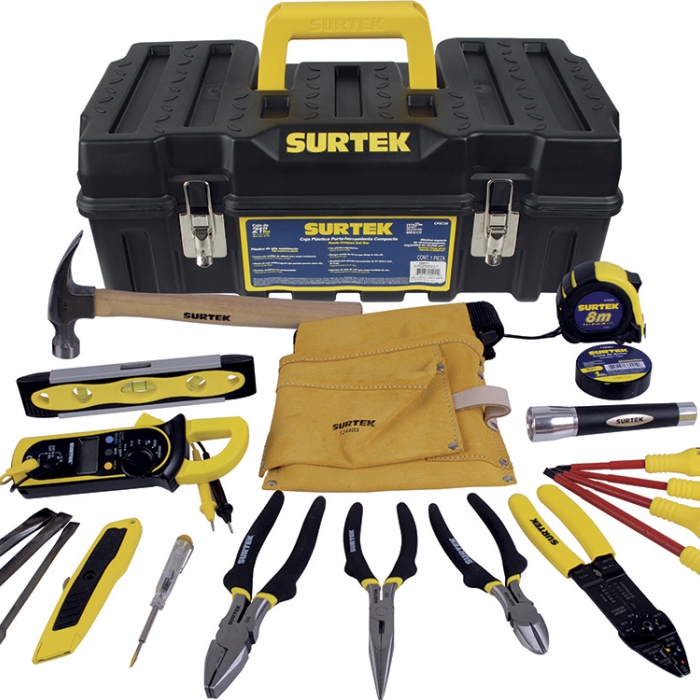 JUEGO SURTEK 125411PARA ELECTRICISTA DE 21PIEZAS  image number null