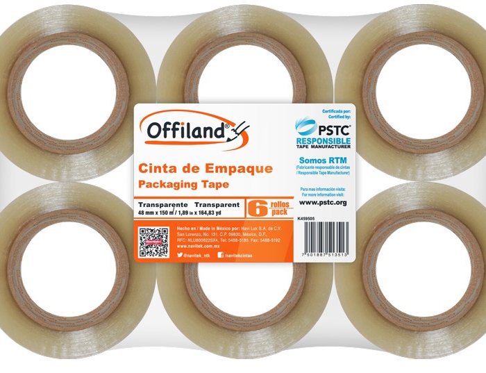 Cinta de Empaque Canela Offiland O40 40404804062 48mmx40m  image number null
