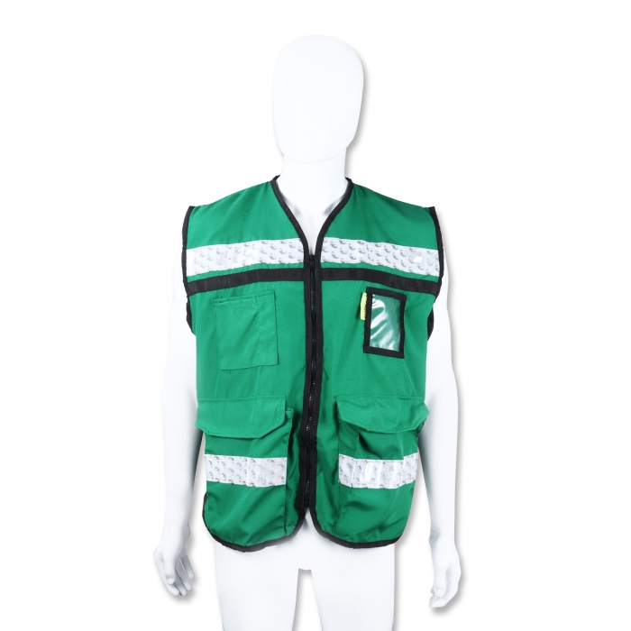 CHALECO JYRSA SR2040VCRGD VERDE ABIERTO TIPO RESCATISTA LIGERO CLASE II TM  image number null